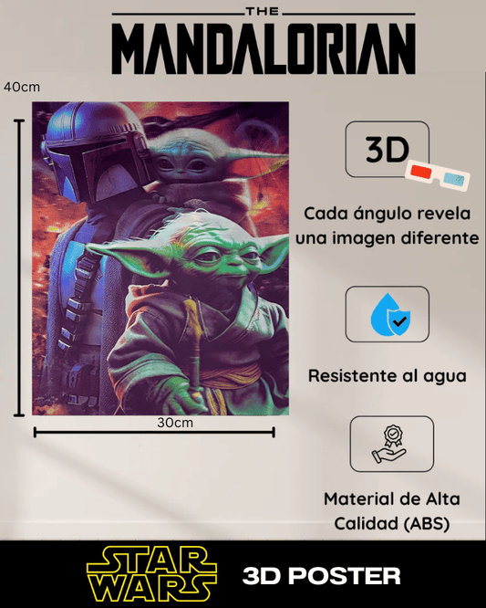 THE MANDALORIAN | STAR WARS - 3D POSTER