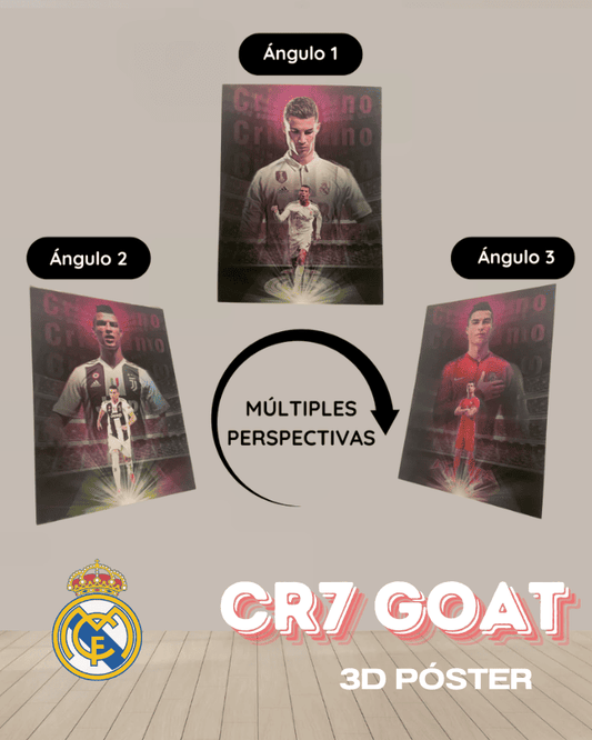 PÓSTER 3D - CR7 GOAT